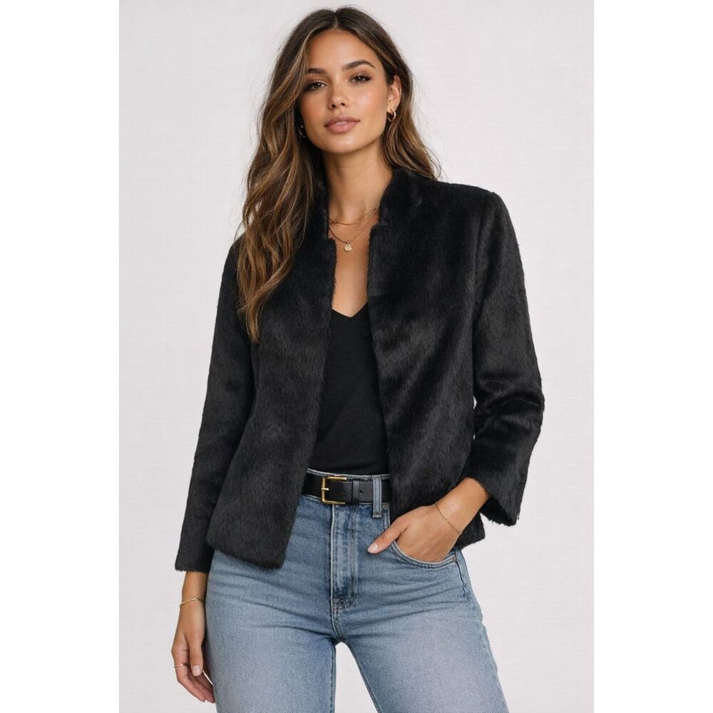 NARCISO RODRIGUEZ Alpaca/Virgin‎ Wool Dress Jacket Sz 44 (US 8)